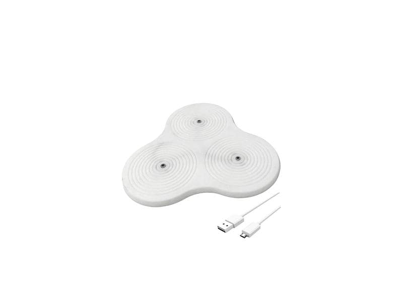 Sirius Ladegerät für 3 LED Kerzen, Weiss Ladestation für aufladbare LED Kerzen