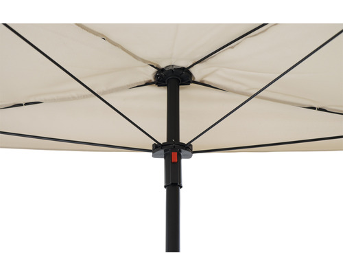 Bart balkonparasol Siena Garden antraciet/naturel