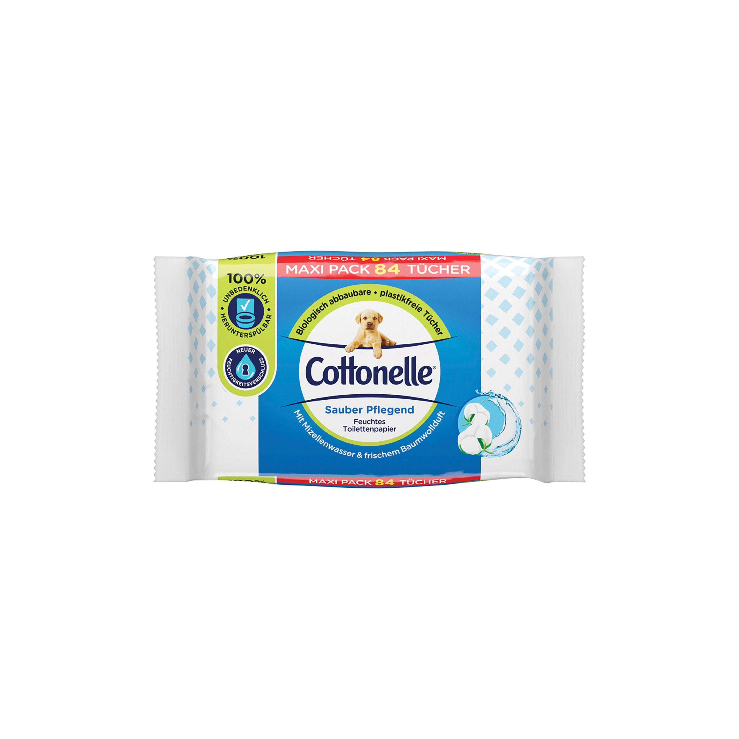 Cottonelle Feuchtes Toilettenpapier Sauber Pflegend Maxi-Pack