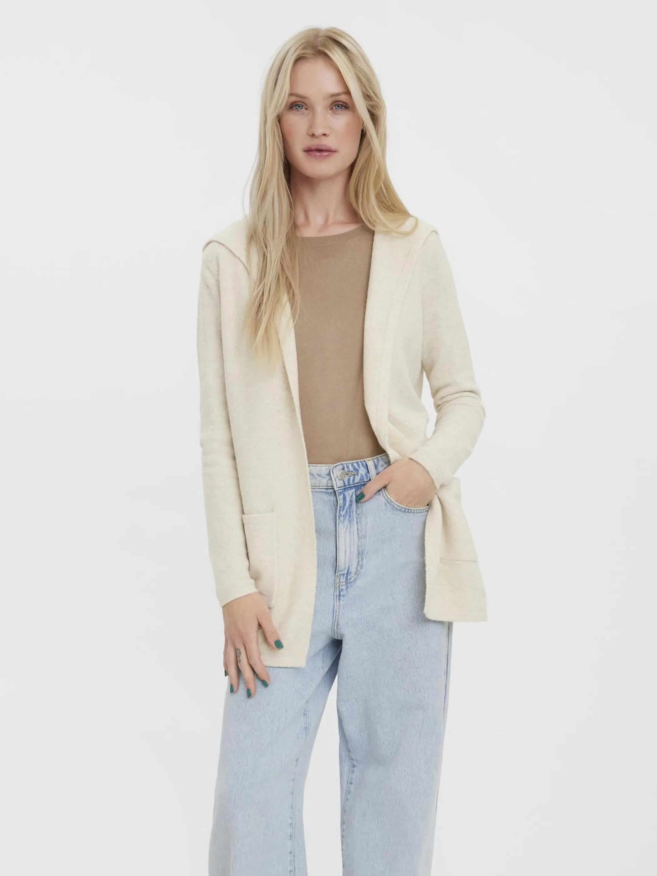 Vero Moda VMDOFFY LS OPEN HOOD Longcardigan