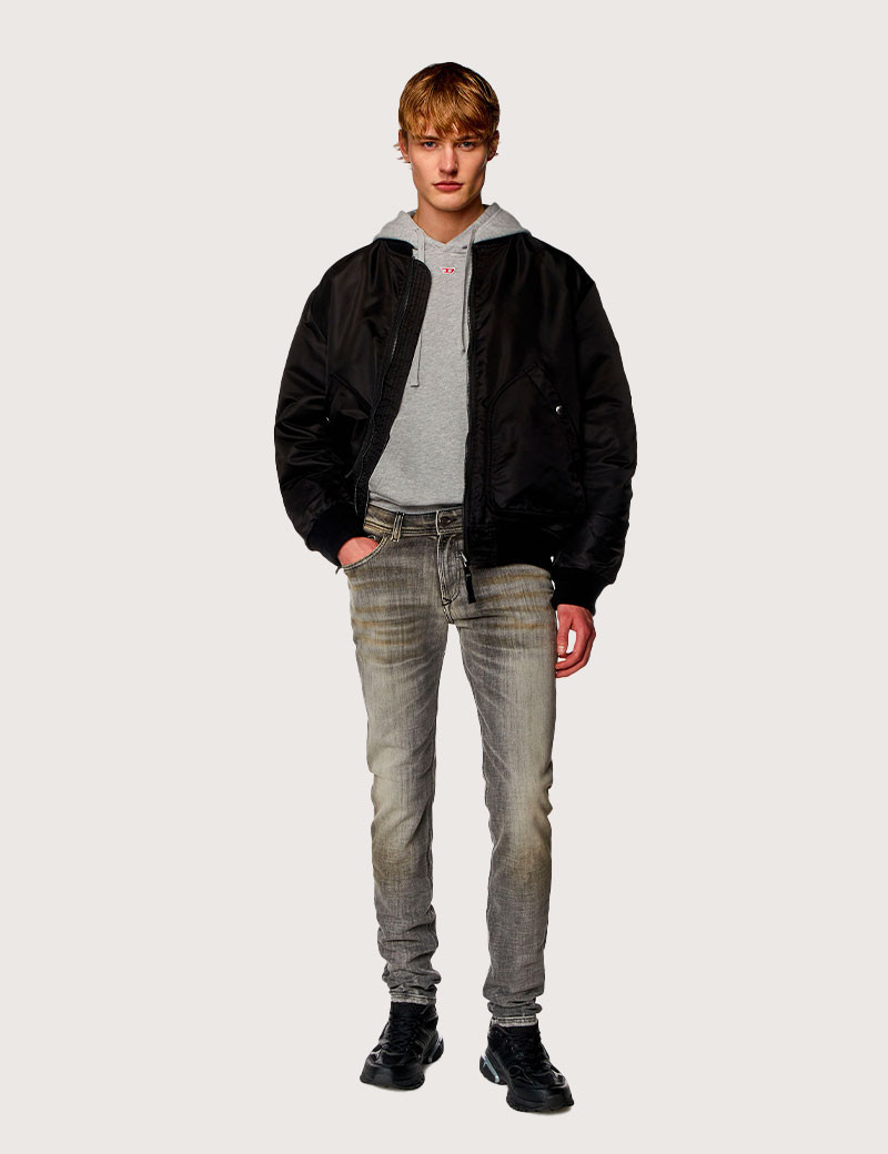 DIESEL JEAN HOMME SLEENKER GRIS DÉLAVÉ 9H74