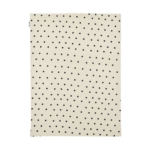Meyco Deken Borduur Pre-Washed - 100 x 150 cm - Hydrofiel/Badstof - Sweet Heart Soft Sand