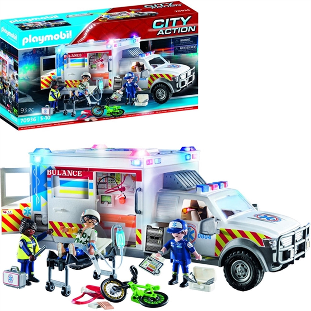Køb Playmobil® City Action - Redningskøretøj: Amerikansk Ambulance