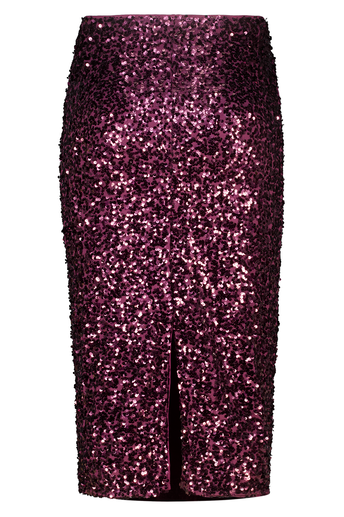 Pailletten rok met stretch Bordeaux