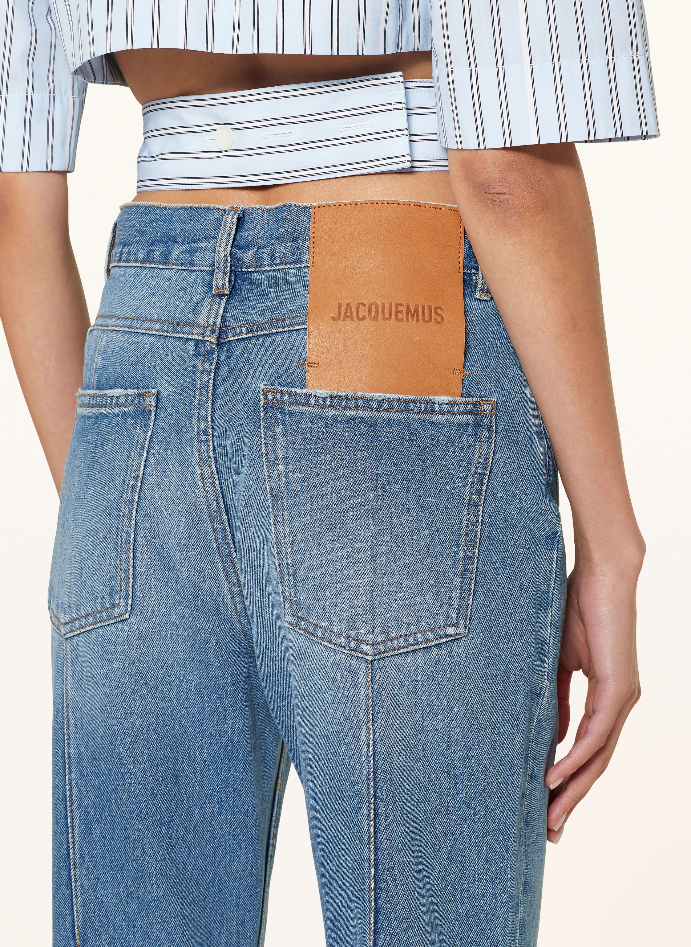 JACQUEMUS 7/8-Jeans LE DE-NÎMES COURT JEANS