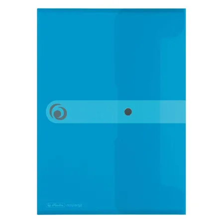 Herlitz Dokumententasche PP A4 transparent blau