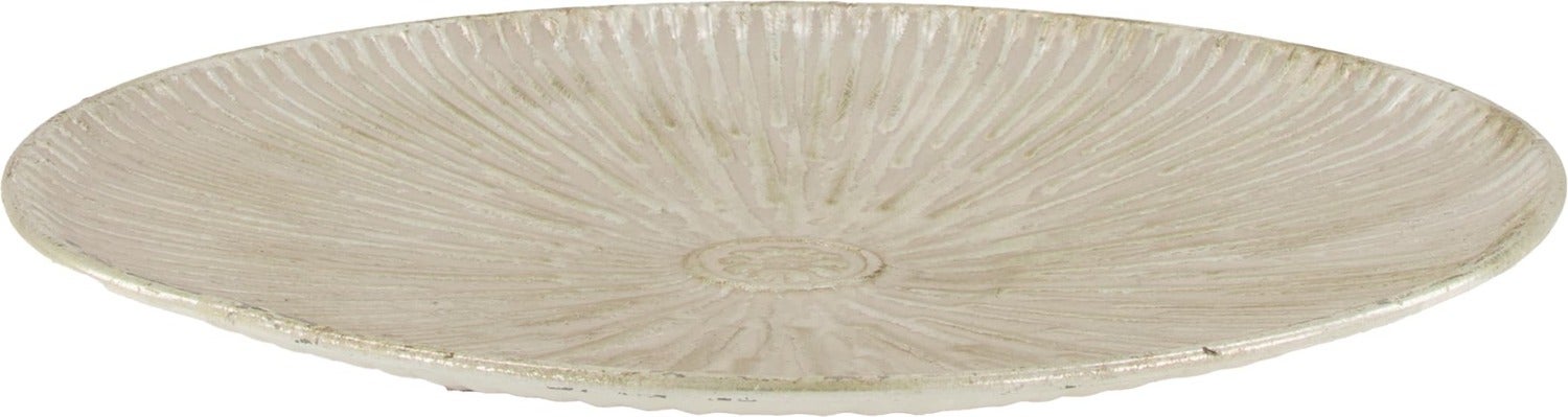 Dijk Natural Collections dienblad zilver D 57,5 H 5,5 cm