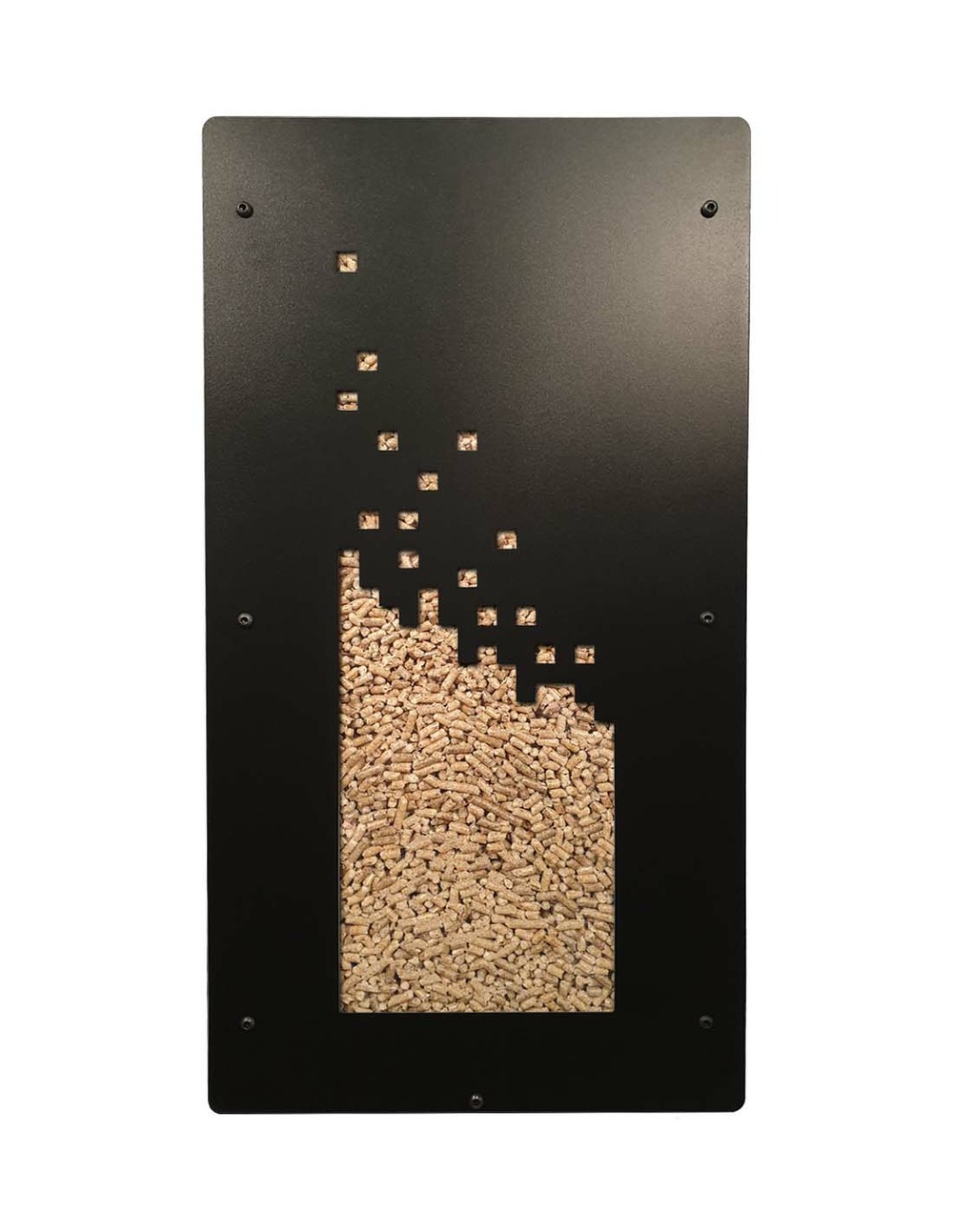 Rangement à granulés de bois 55Kg numérik noir