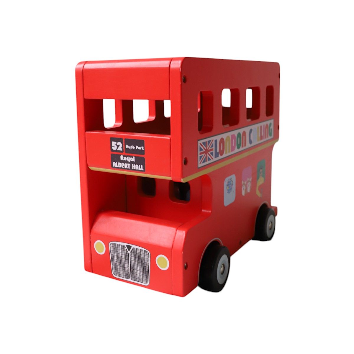 Bus de Londres et ses chanteurs jouet en bois Mercredi et Patati