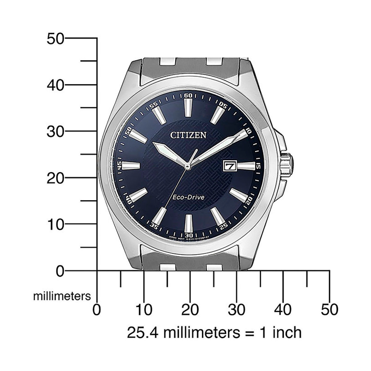 Citizen Solaruhr Armbanduhr, Herrenuhr, Datum, Saphirglas, Edelstahlarmband