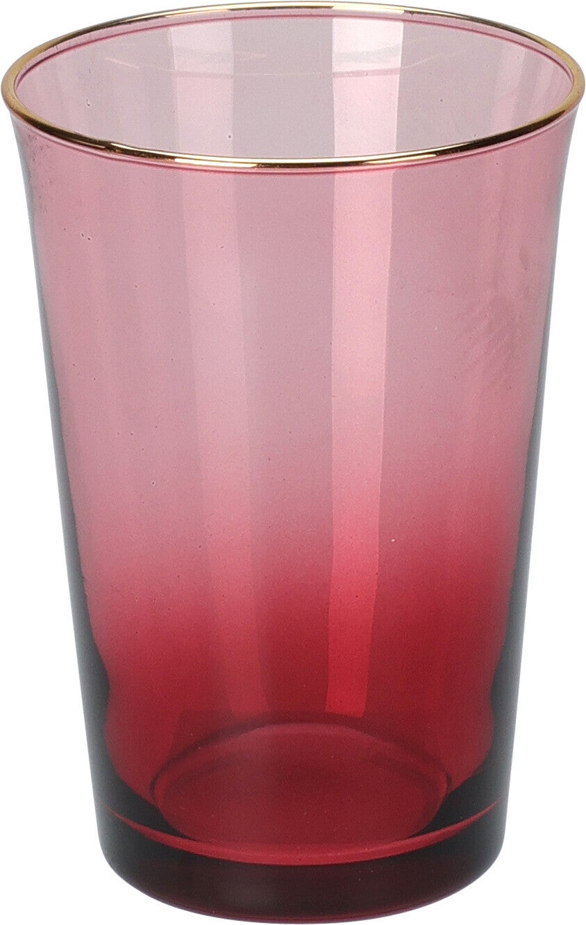 Drinkglas Lena rood 290 ml D 7,8 H 11 cm