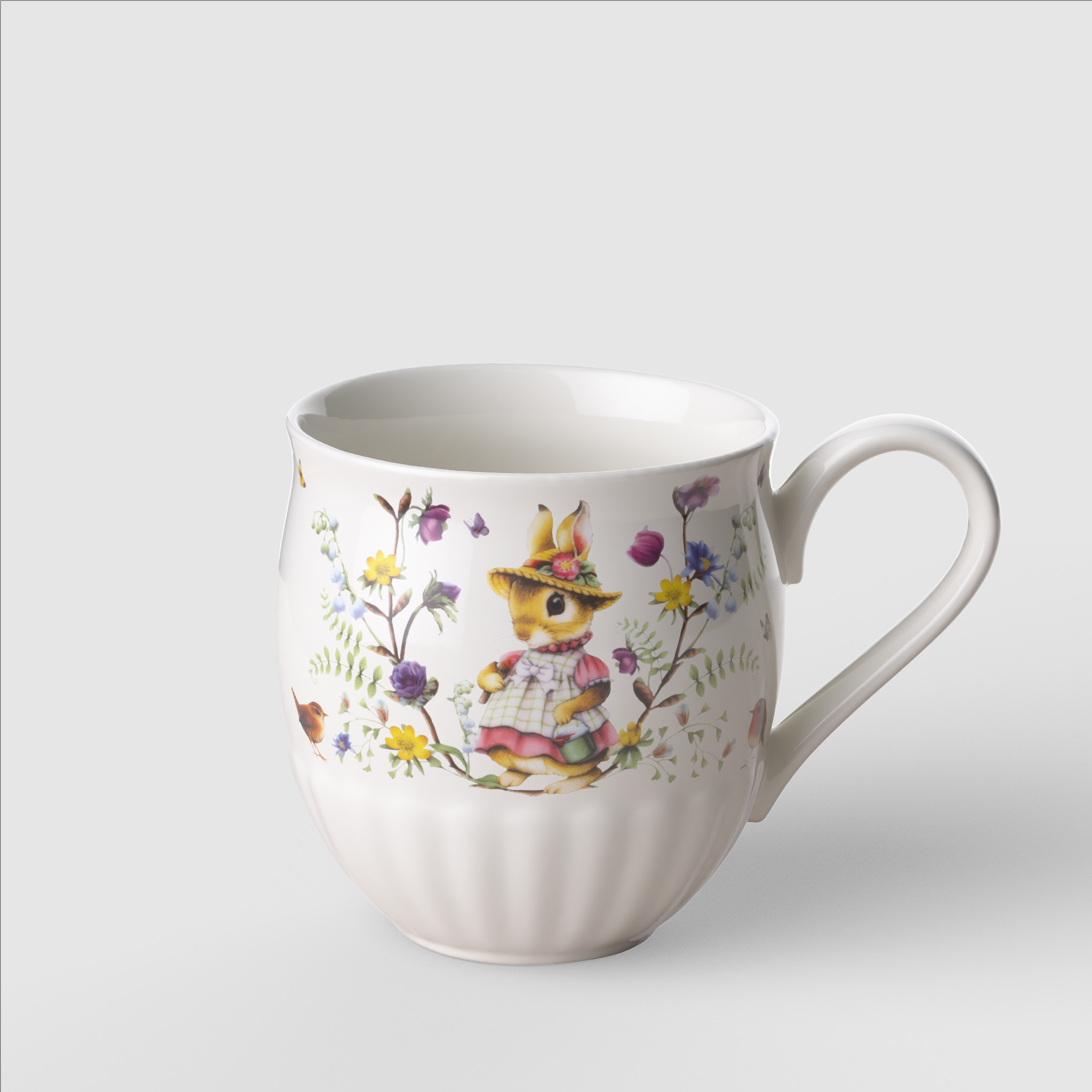 Spring Fantasy Mug Green, 14.9 oz, Premium Porcelain