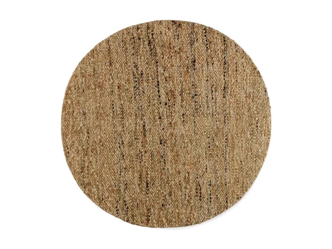 Tapis en jute et laine 180 cm diam.
