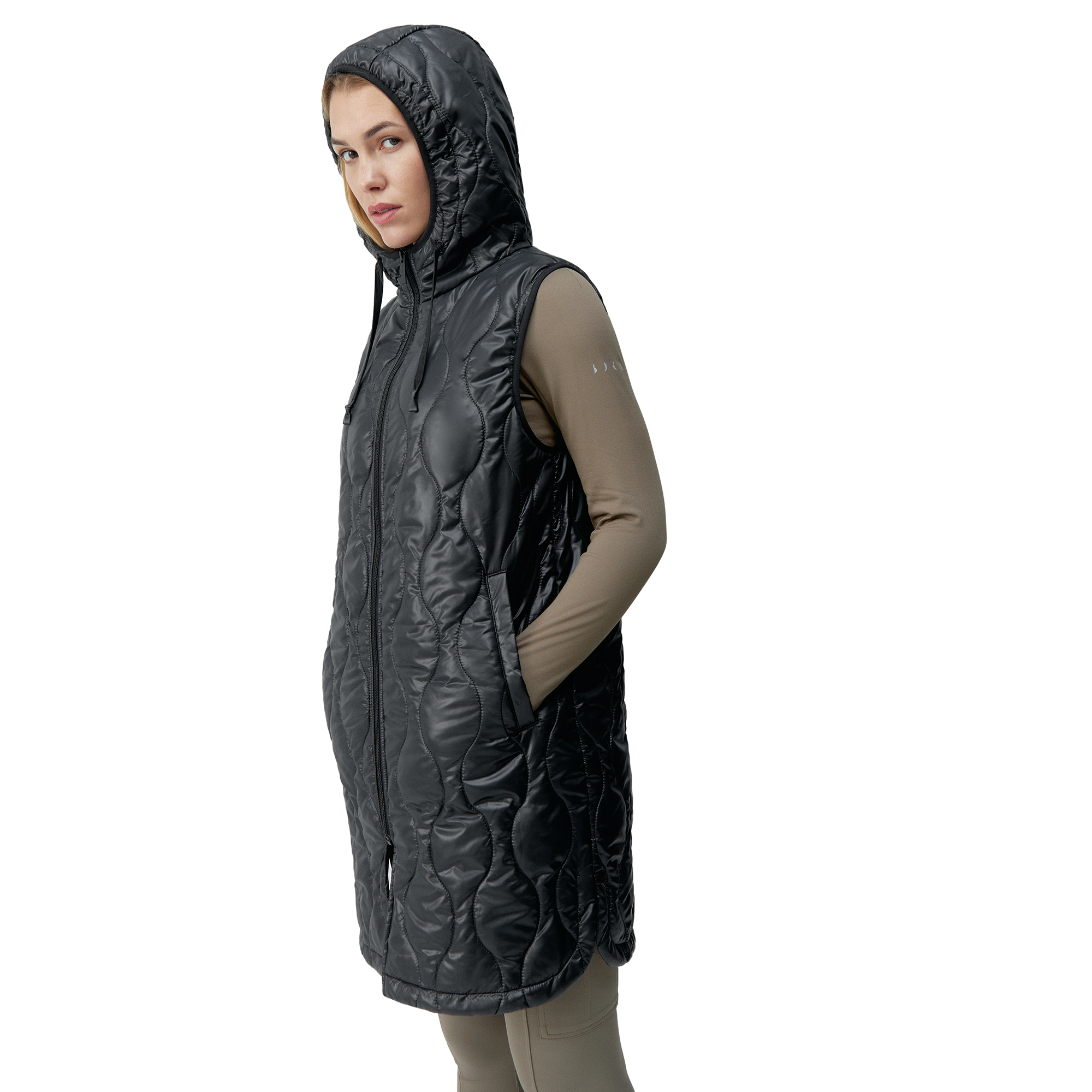 TESSA - Gilet coupe-vent à capuche tessa | Noir