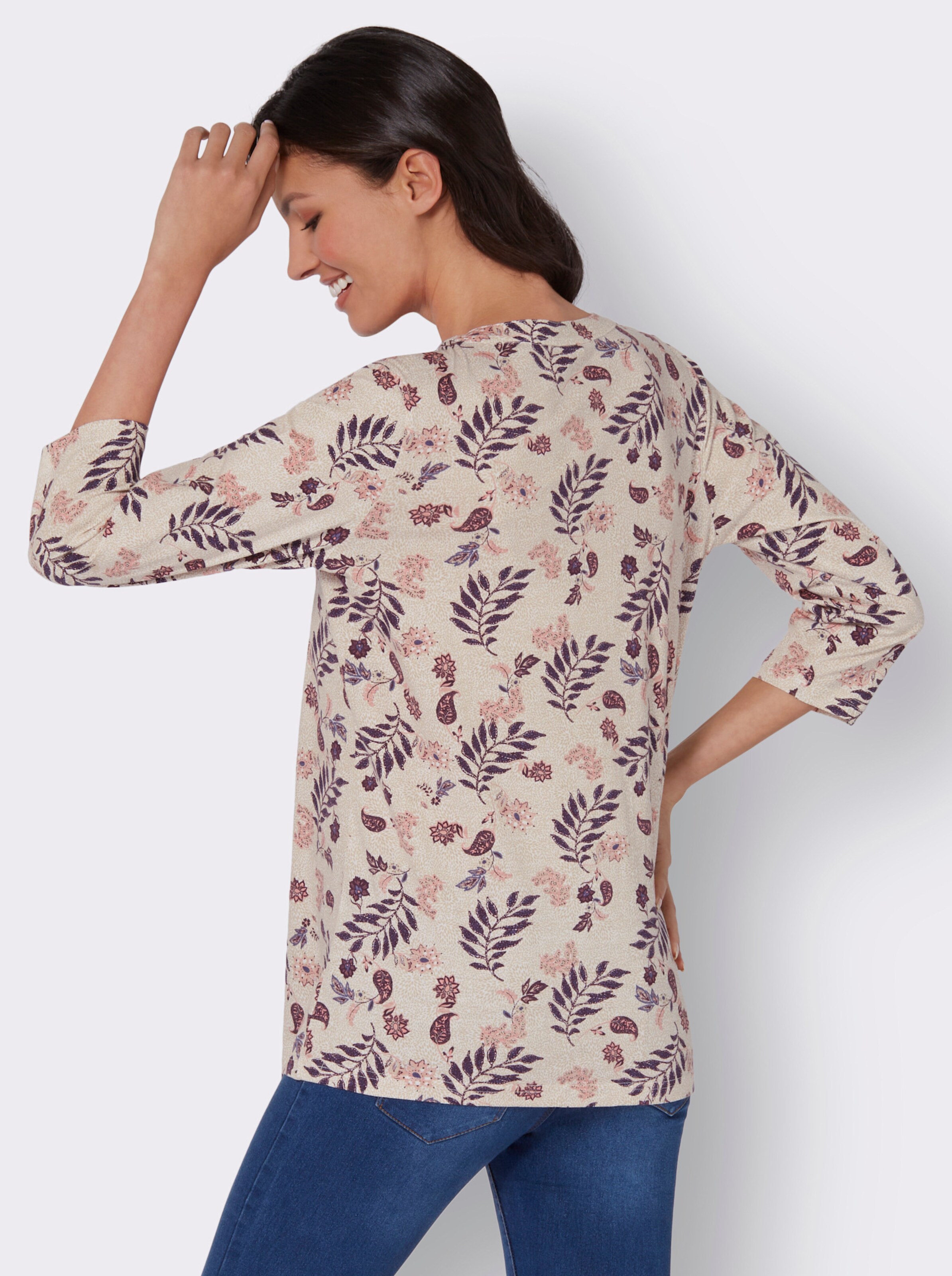 34-Arm-Shirt in figurumspielender Form