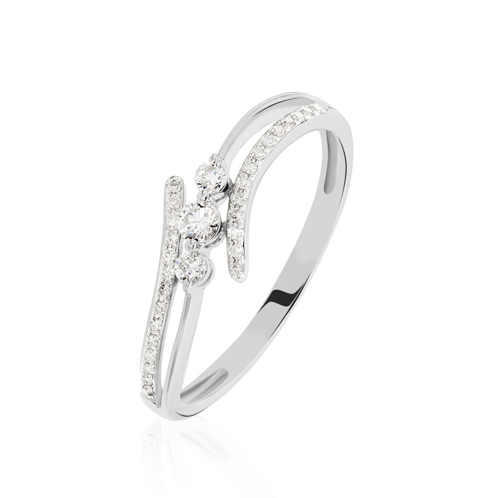 Bague Carey Or Blanc Diamant