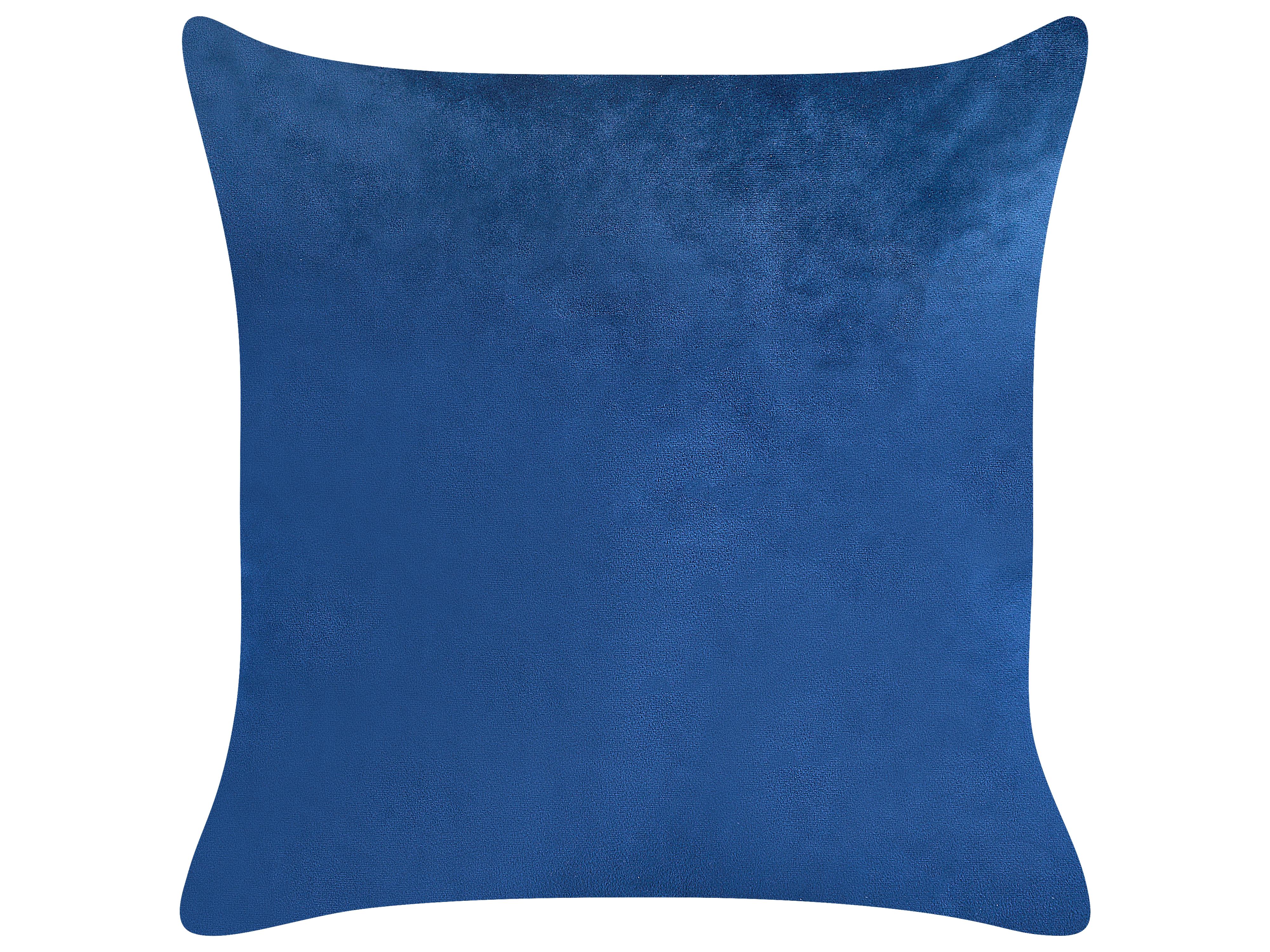 Set van 2 sierkussens TALINUM Fluweel 45 x 45 cm Blauw dierenprint