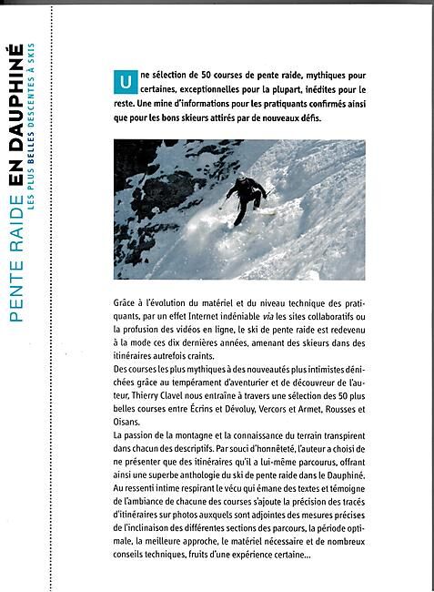 GLENAT - PENTE RAIDE A SKI EN DAUPHINE