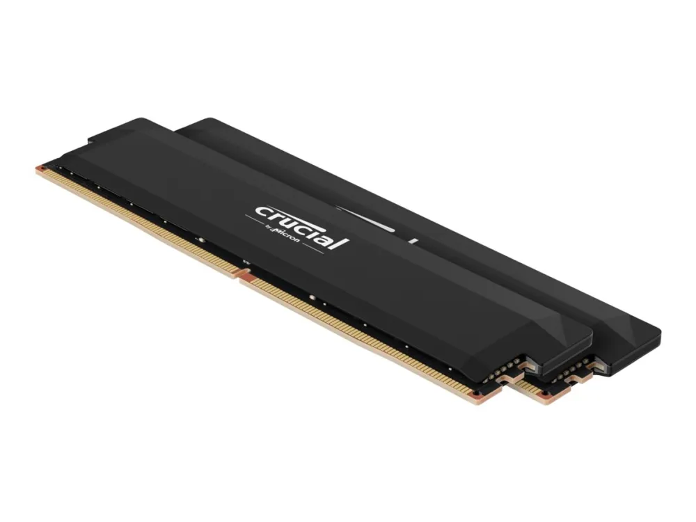Crucial Pro OC - DDR5 - sæt - 64 GB: 2 x 32 GB - DIMM 288-PIN - 3000 MHz / PC5-48000 - CL40 - 1.35 V - ikke bufferet - on-die ECC - sort
