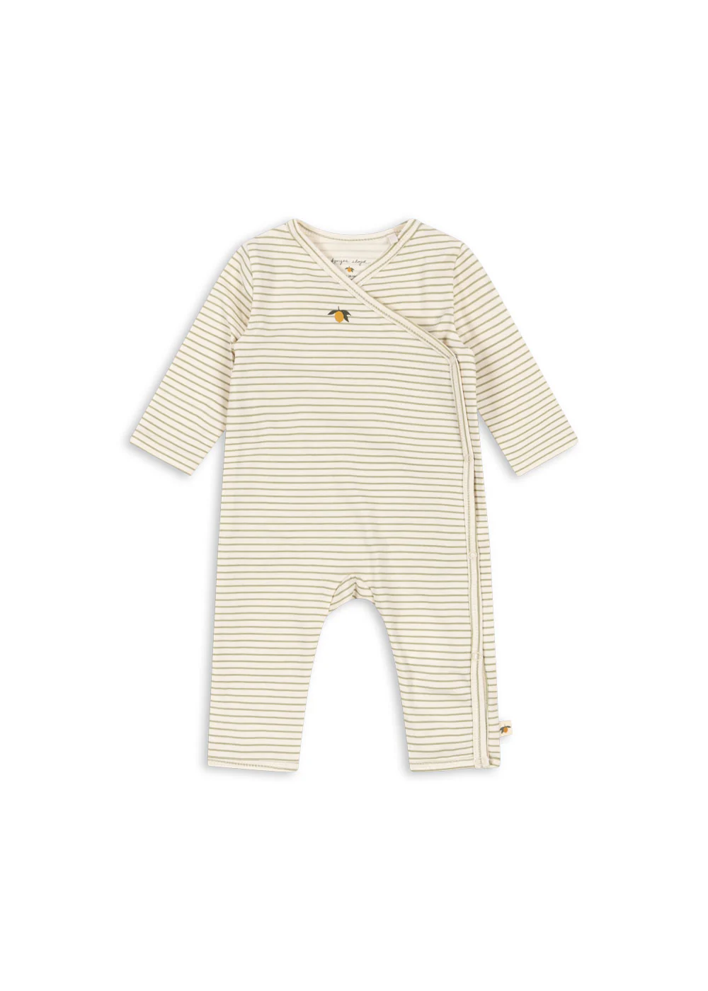 Basic newborn heldragt - tea stripe - 0-1M