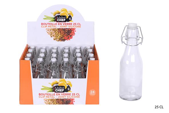 BOUTEILLE VERRE TRANSPARENT 250ML