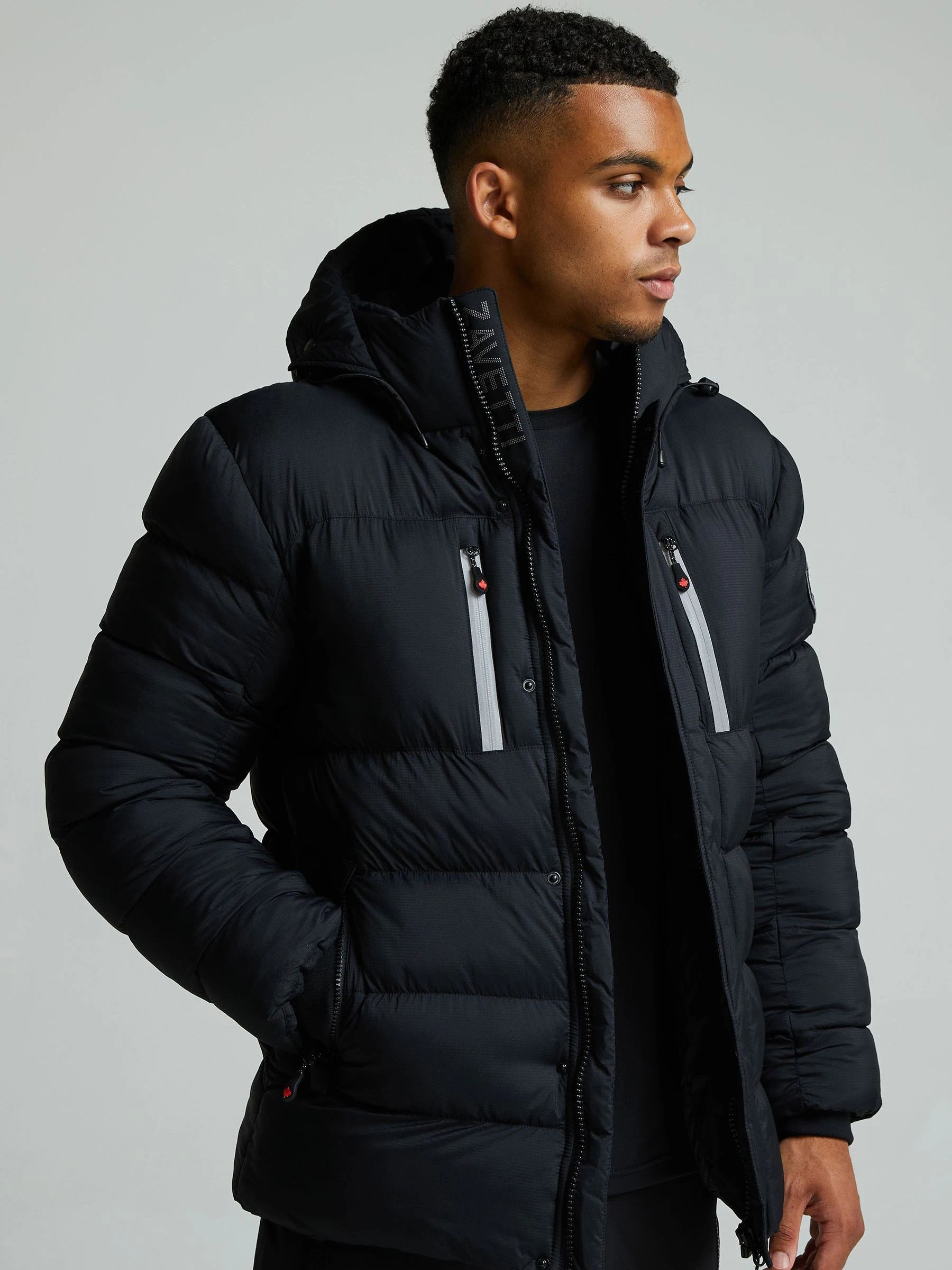 Zavetti Canada Atlin 2.0 Puffer Black Jacket