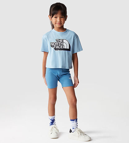 The North Face Shorts Set - T-Shirt/Radlershorts - Steel Blue/In