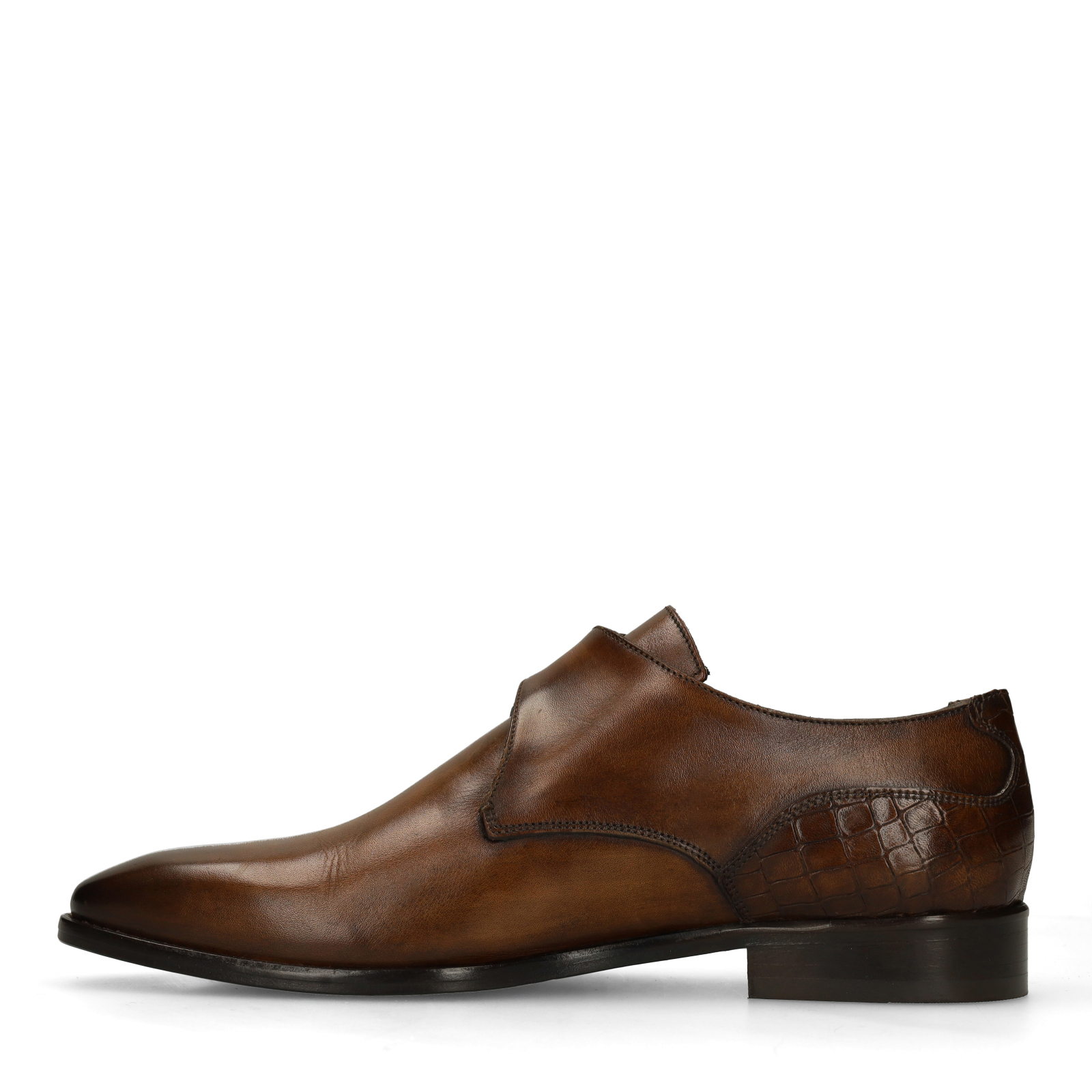 Bruine leren gespschoenen