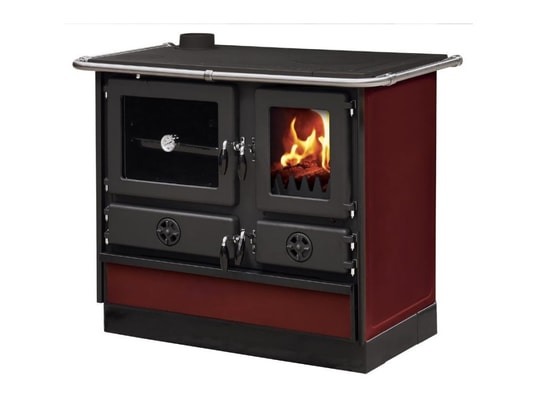 INTERSTOVES - Poêle à bois Cuisinière à bois magnum en fonte | sortie côté gauche - bor...