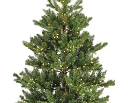 Everlands kunstkerstboom, verlicht, H 210 cm, groen