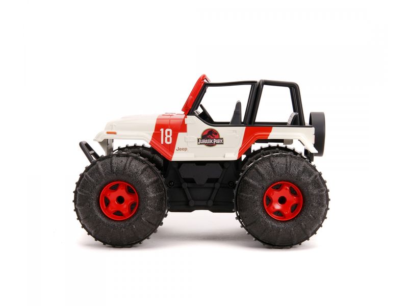 Jada Toys Jurassic Park RC Sea & Land Jeep RTR, 1:16 Ferngesteuertes Amphibien-Fahrzeug im Jurassic Park Design