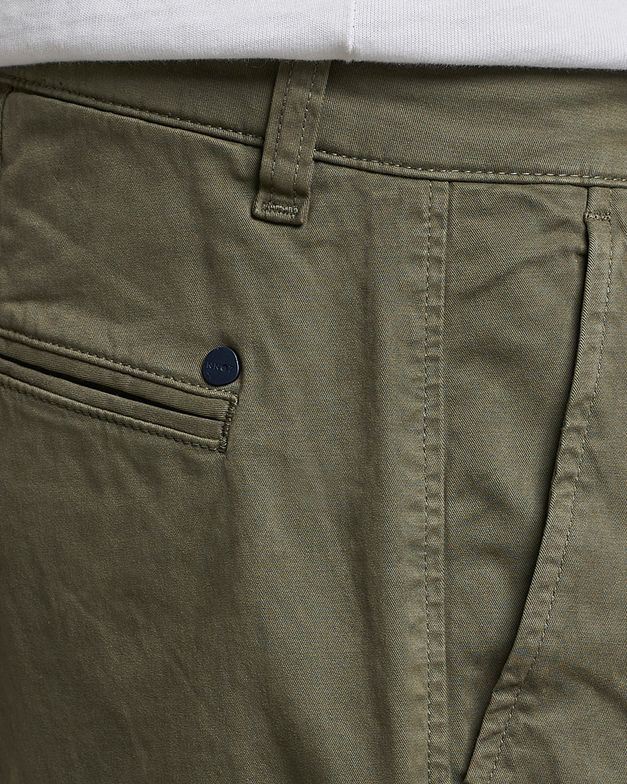 NN07 Marco Slim Fit Stretch Chinos Army Green