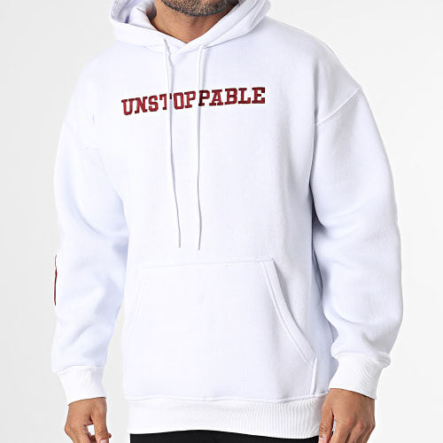 Sweat Capuche 8017 Blanc