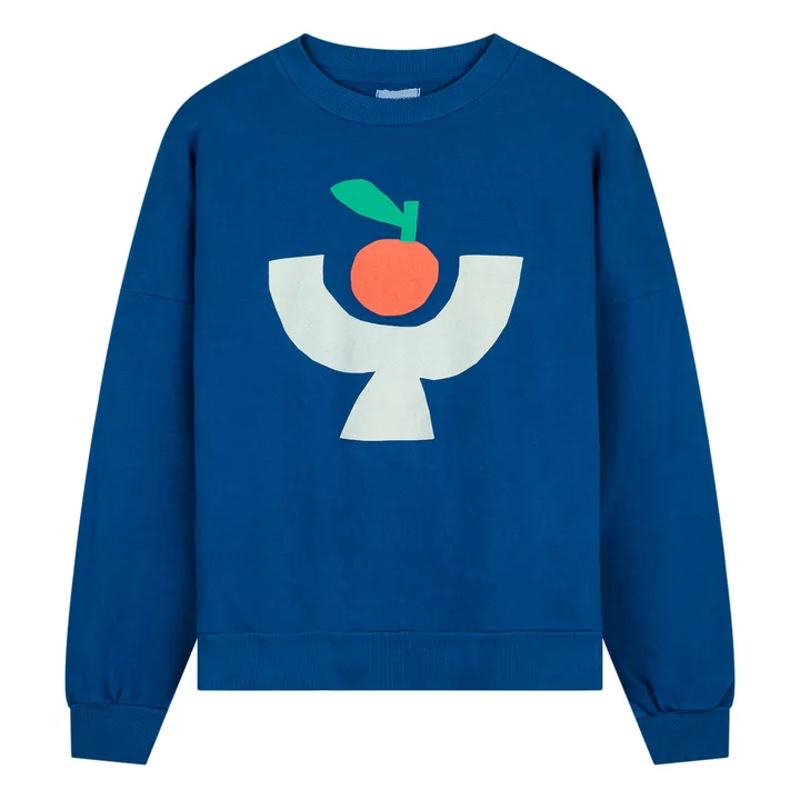 Bobo Choses Sweat Tomato Plate Coton Bio - Collection Femme  | Bleu