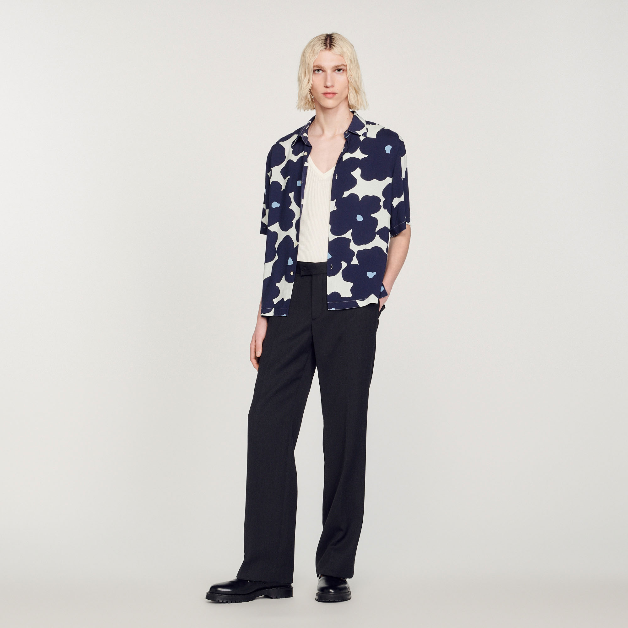 Chemise imprime fleurs