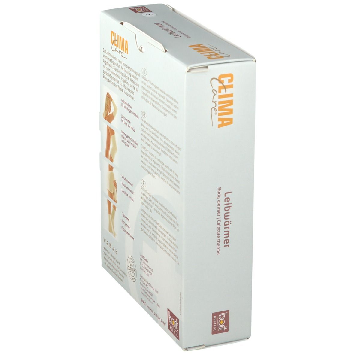 BORT CLIMACare® Leibwärmer Gr. S weiß
