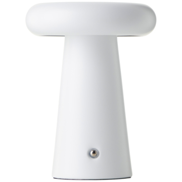 Brilliant buitentafellamp Muffin met USB oplaadbare accu wit