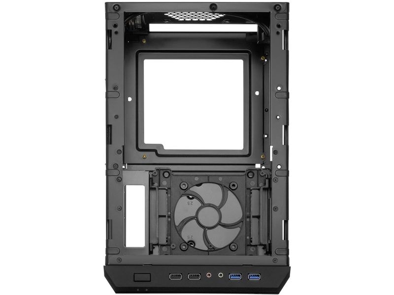 Sharkoon PC-Gehäuse QB One Mini-ITX-PC-Gehäuse mit vorinstalliertem 120-mm-Lüfter