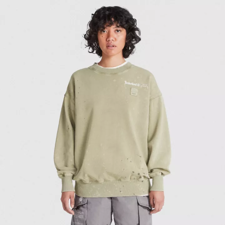 Sweat à col ras du cou Future73 Timberland x A-COLD-WALL* unisexe en vert clair