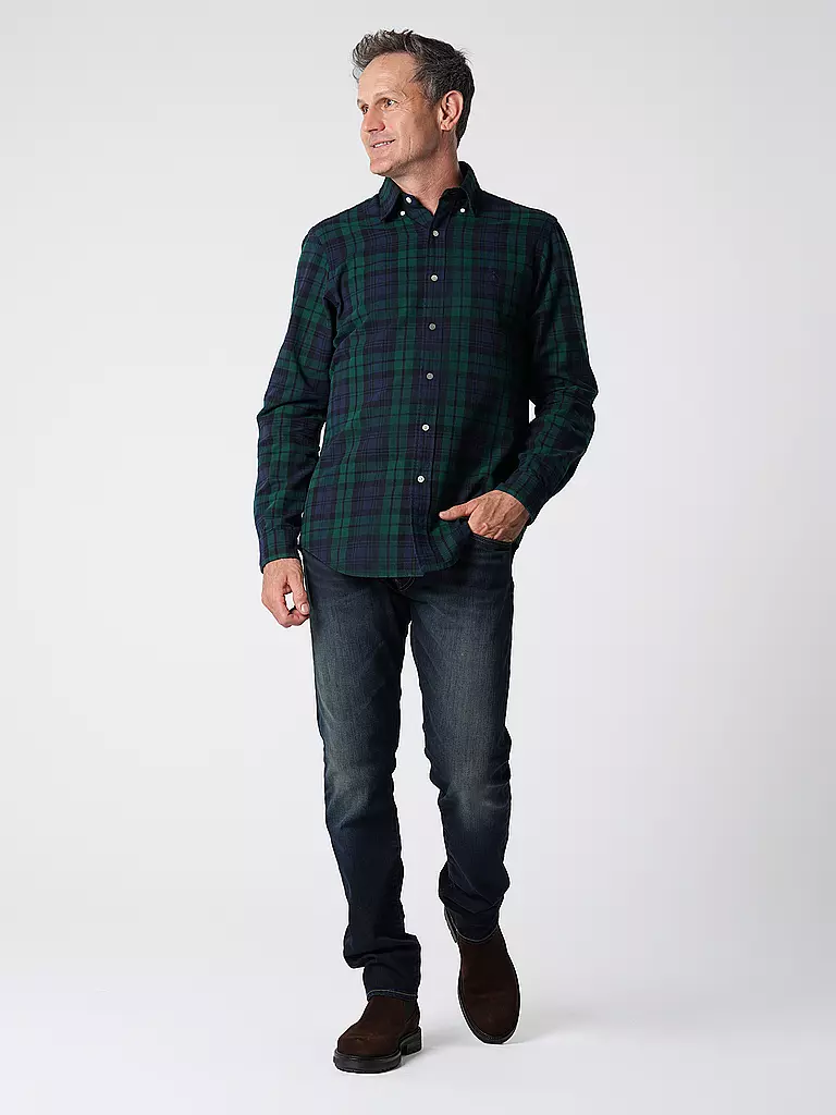 POLO RALPH LAUREN Hemd Classic Fit dunkelgrün