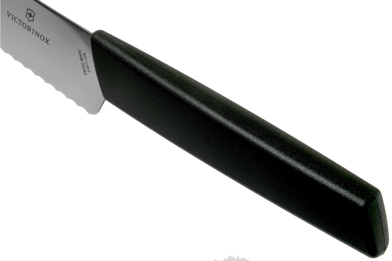 Victorinox Swiss Modern broodmes 22 cm, zwart