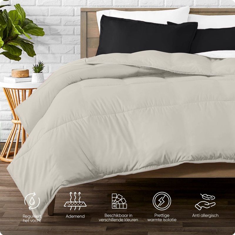 Sleeptime 2 in 1 Dekbed Dekbed zonder Overtrek + Gratis Kussensloop Creme