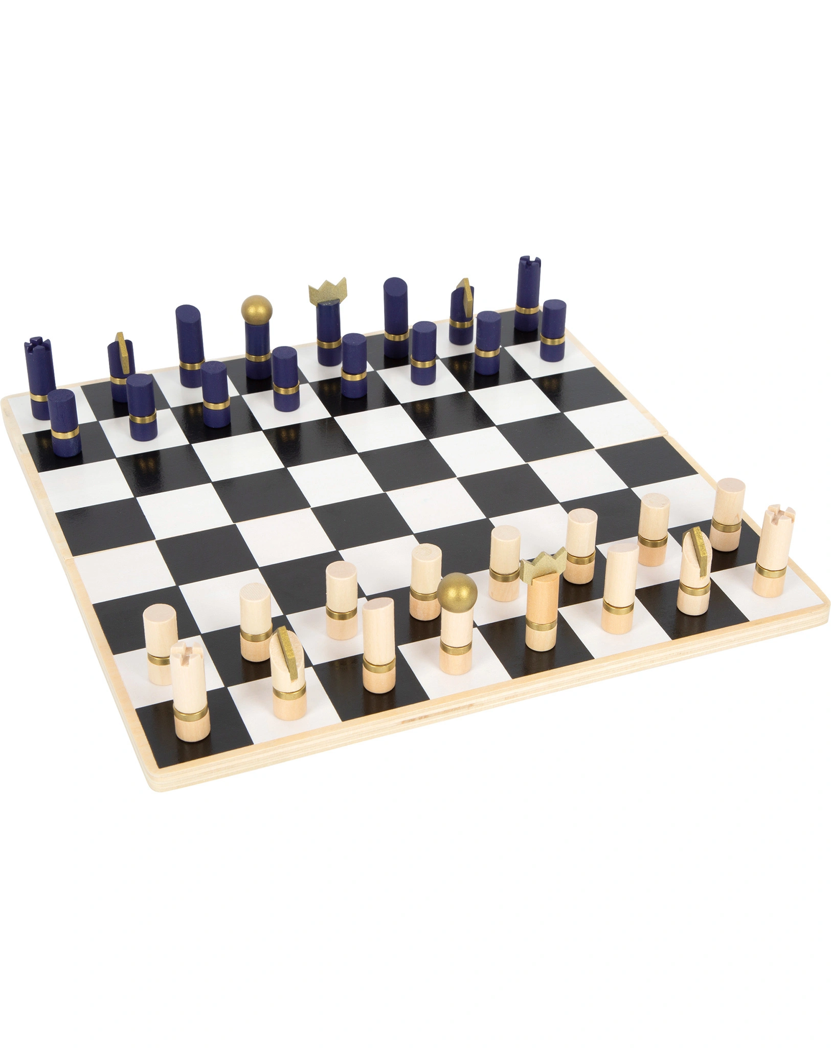 Brettspiel SCHACH & BACKGAMMON - GOLD EDITION aus Holz