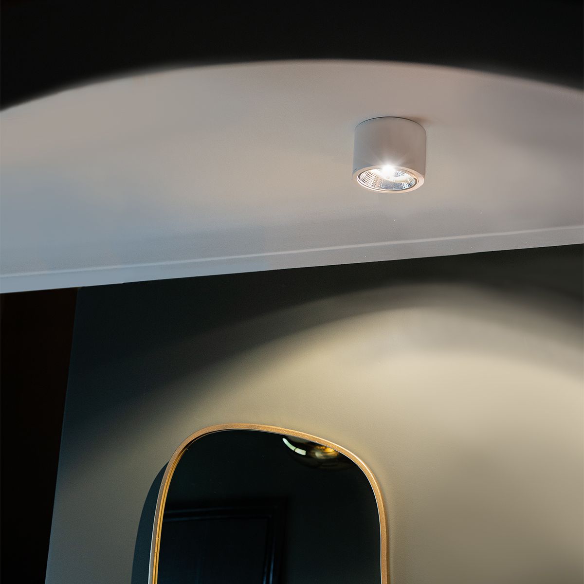 Moderne opbouwspot wit GU10 111mm - Expert