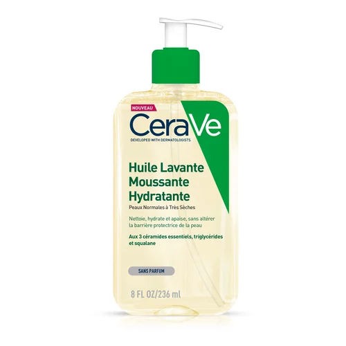 Huile Lavante Moussante Hydratante Peaux Normales à très Sèches, les peaux à Tendance Atopique - 236ml