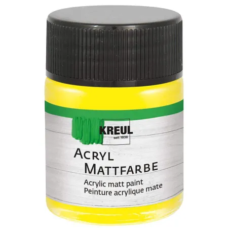 KREUL Acryl Mattfarbe Gelb 50 ml
