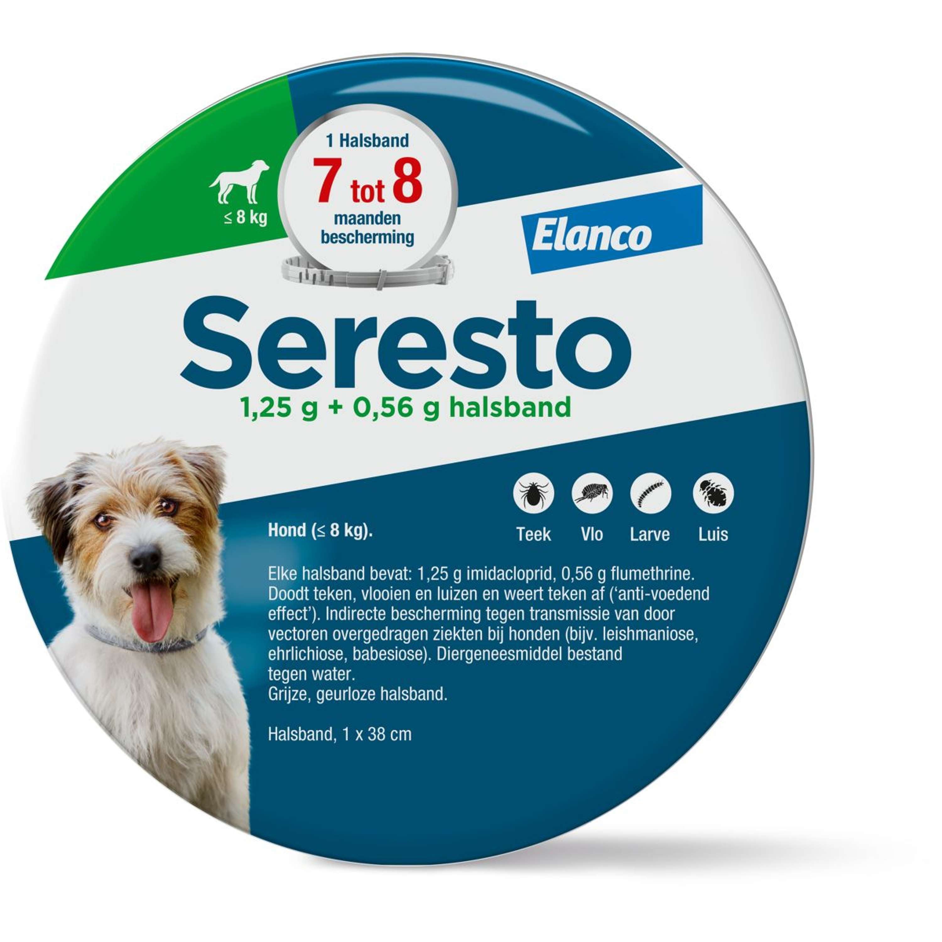 Seresto Teken en Vlooien Halsband Kleine Hond