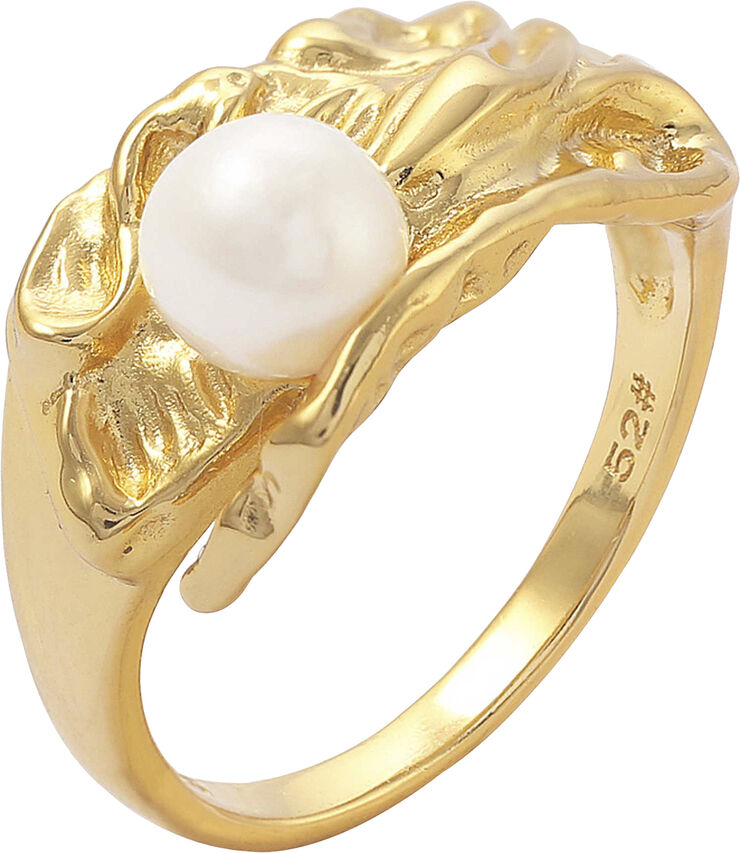 Hultquist Kamma pearl ring Guld