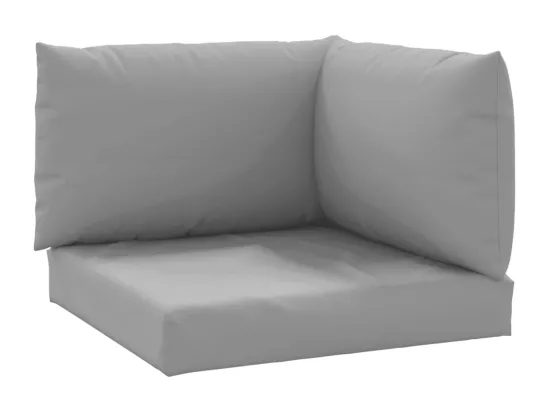 Coussins de palette 3 pièces gris tissu oxford