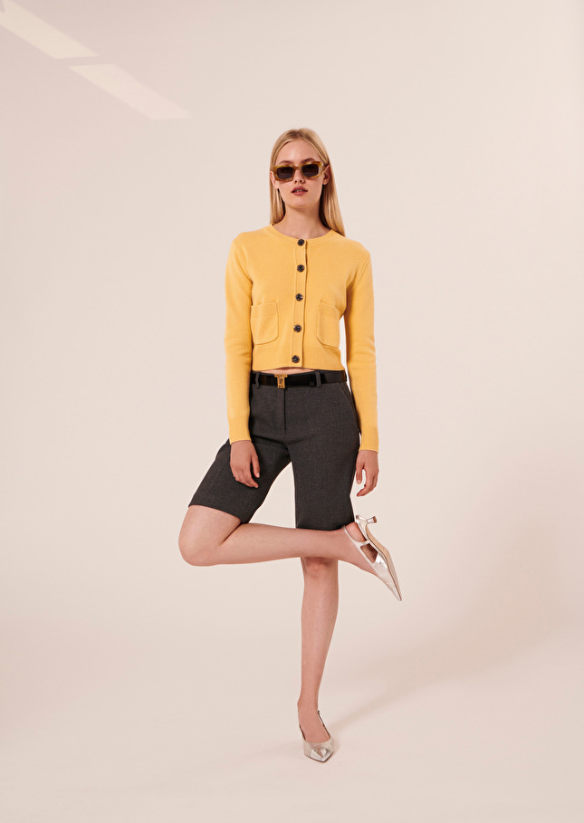 Gilet Gyslainjaune en laine